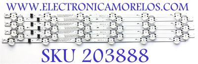 KIT DE LEDS PARA TV LG (7 PZ) / NUMERO DE PARTE EAV65039101 / SSC_Y22 SLIM TRIDENT_55NANO75_BOE_A / REV00_211101 / PANEL NC550TQG-ABLP1 / MODELO 55NANO75UQA.BUSFLJM